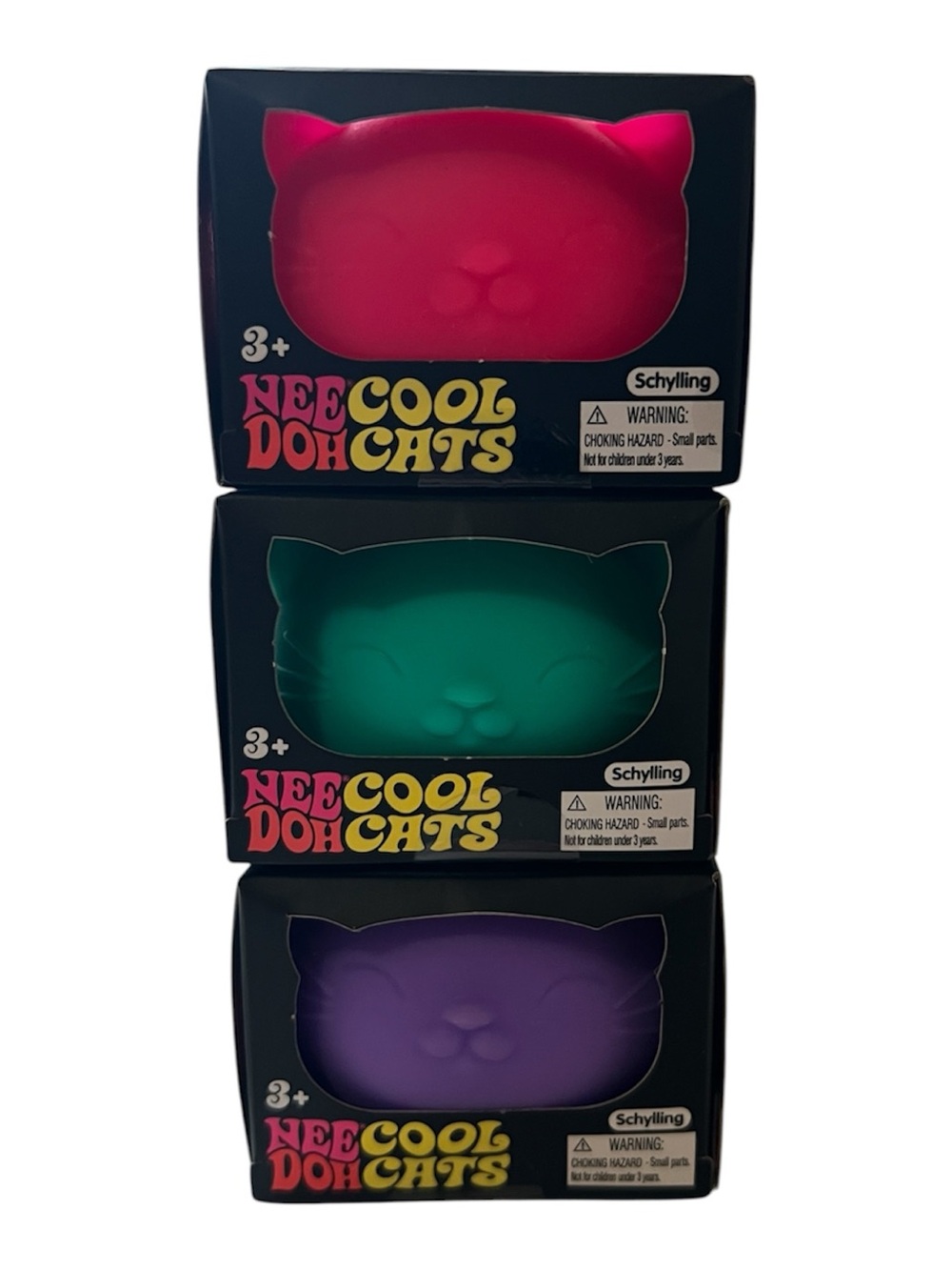 Needoh Cool Cats - Pink, Teal, Purple